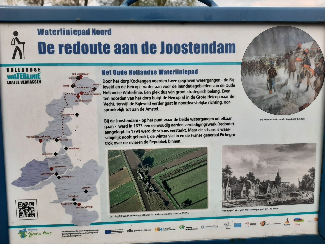 Joostendam, bord Waterlinie