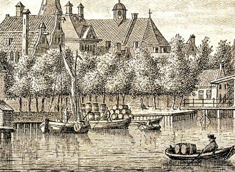 Bierkade aan de Hoogstraatzin Weesp. Afbeelding van Amsterdam.nl