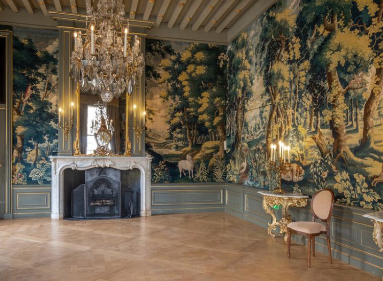 De wandtapijtenzaal van slot Zuylen