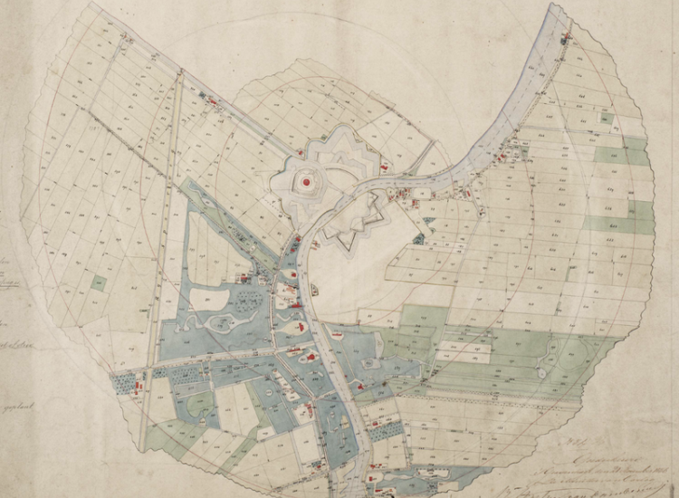 Kringenwetkaart verboden kringen nieuwersluis 1855