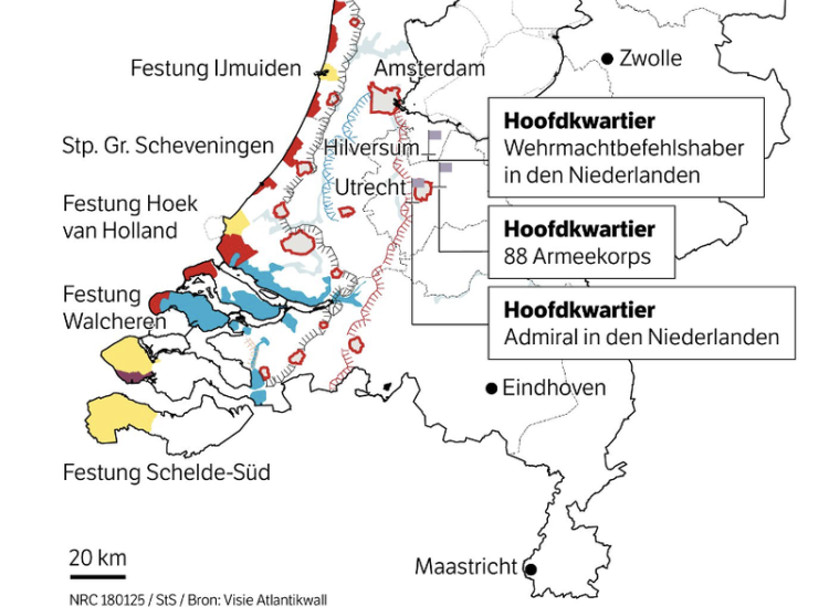 De hintere en vordere Wasserstellung, mei 1945