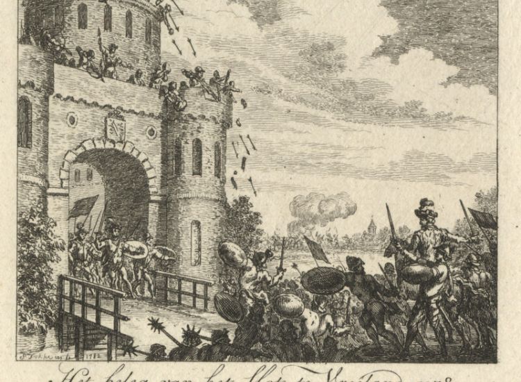 Graaf Floris V won in 1280 de strijd om kasteel Vredelant. 