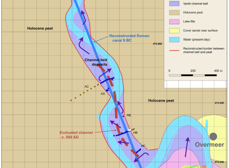 De gegraven Drususgracht, tekening Verhagen