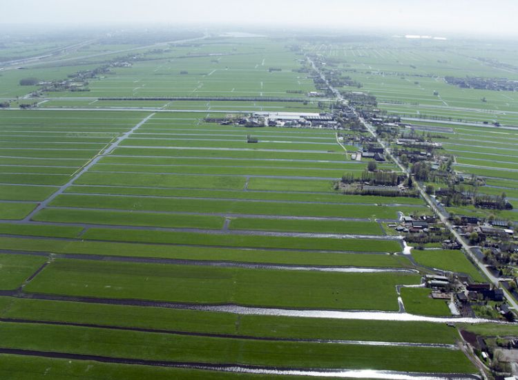 Luchtfoto van copeontginning