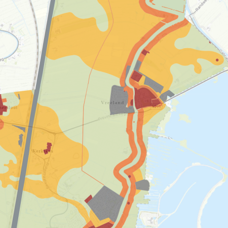 Archeologische beleidskaart Stichtse Vecht detail Vreeland