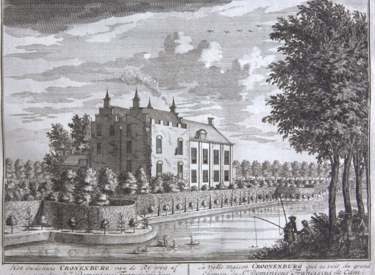 In de 18e eeuw is een deel verbouwd tot symmetrische buitenplaats