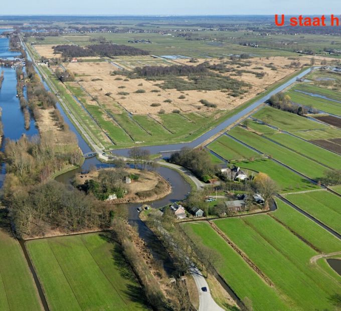 Waterleidingkanaal tussen gemaal en Tienhovense vaart. (Foto: Stichting Aquarius)