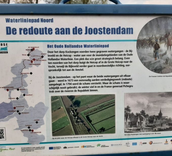 Joostendam, bord Waterlinie
