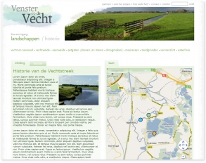 site screenshot - over het project